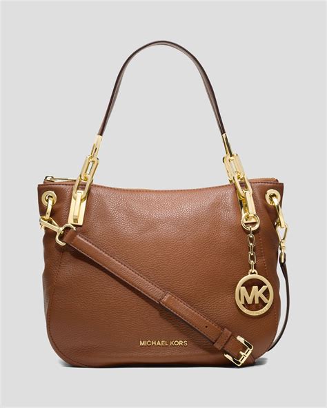 michael kors brooke mediumtasche|Michael Kors Brooke Medium Leather Shoulder Bucket Bag .